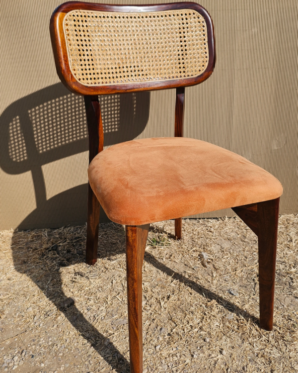 Wicker Cane & Rattan Back Dining Chair